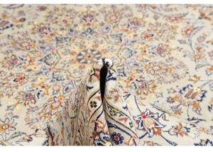 Tappeto Kashan Medaglione Floreale Avorio Blu 292x405 Cm