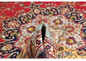 Tappeto Tabriz Medaglione Floreale Rosso Blu Scuro 257x348 Cm
