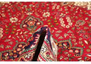 Tappeto Tabriz Medaglione Floreale Rosso Blu Scuro 230x328 Cm