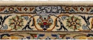 Tappeto Kashan Medaglione Floreale Avorio Blu 292x405 Cm