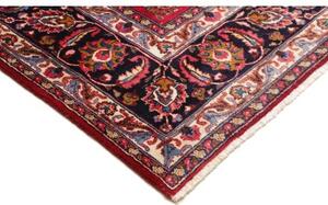 Tappeto Mashad Floreale Rosso Blu Scuro 302x402 Cm