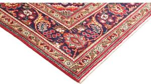 Tappeto Tabriz Medaglione Floreale Rosso Blu Scuro 230x328 Cm