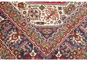Tappeto Tabriz Stilizzato Rosso Blu Scuro 202x290 Cm