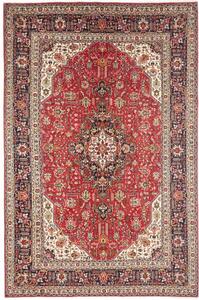 Tappeto Tabriz Stilizzato Rosso Blu Scuro 198x300 Cm