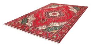 Tappeto Tabriz Medaglione Floreale Rosso Avorio 210x300 Cm