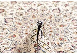 Tappeto Kashan Medaglione Floreale Avorio Blu Scuro 300x403 Cm
