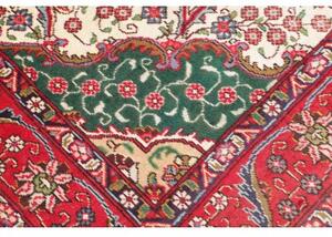 Tappeto Tabriz Medaglione Floreale Rosso Avorio 210x300 Cm