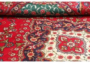 Tappeto Tabriz Medaglione Floreale Rosso Avorio 210x300 Cm