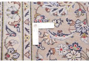Tappeto Kashan Floreale Avorio Blu 285x392 Cm