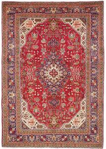 Tappeto Tabriz Stilizzato Rosso Blu Scuro 202x290 Cm