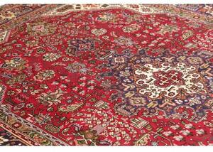 Tappeto Tabriz Stilizzato Rosso Blu Scuro 202x290 Cm