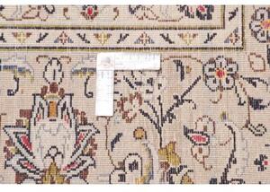 Tappeto Kashan Medaglione Floreale Avorio Blu Scuro 300x403 Cm