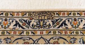Tappeto Kashan Floreale Avorio Blu 285x392 Cm