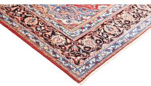 Tappeto Sarough Medaglione Floreale Rosso Blu Scuro 214x310 Cm