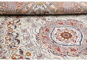 Tappeto Moud Medaglione Floreale Verde Chiarissimo Marrone Ruggine 202x308 Cm