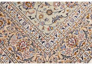 Tappeto Kashan Floreale Verde Salvia Avorio 303x410 Cm