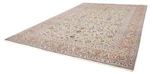 Tappeto Kashan Floreale Verde Salvia Avorio 303x410 Cm