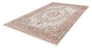 Tappeto Moud Medaglione Floreale Verde Chiarissimo Marrone Ruggine 202x308 Cm
