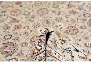 Tappeto Kashan Floreale Verde Salvia Avorio 303x410 Cm