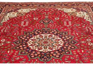 Tappeto Tabriz Medaglione Floreale Rosso Blu Scuro 230x330 Cm