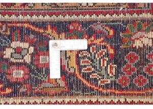 Tappeto Tabriz Medaglione Floreale Rosso Blu Scuro 230x330 Cm