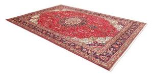 Tappeto Tabriz Medaglione Floreale Rosso Blu Scuro 230x330 Cm