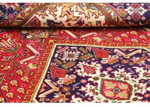 Tappeto Tabriz Stilizzato Rosso Blu Scuro 202x300 Cm