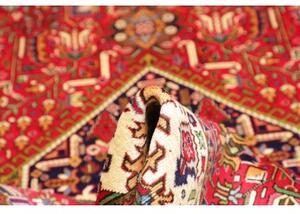 Tappeto Tabriz Stilizzato Rosso Blu Scuro 202x300 Cm
