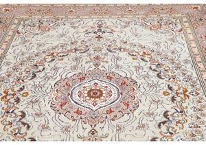 Tappeto Moud Medaglione Floreale Verde Chiarissimo Marrone Ruggine 202x308 Cm