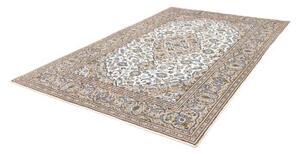 Tappeto Kashan Medaglione Floreale Avorio Blu 200x304 Cm