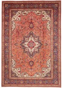 Tappeto Tabriz Stilizzato Rosso Ruggine Blu Scuro 237x348 Cm
