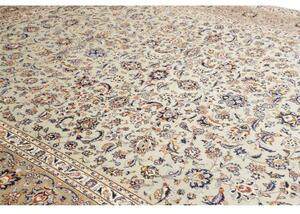 Tappeto Kashan Floreale Avorio Beige 277x380 Cm