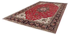 Tappeto Tabriz Medaglione Floreale Rosso Blu Scuro 254x365 Cm