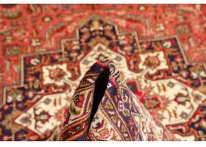 Tappeto Tabriz Stilizzato Rosso Ruggine Blu Scuro 237x348 Cm