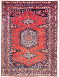 Tappeto Wiss Stilizzato Rosso Blu Scuro 280x380 Cm