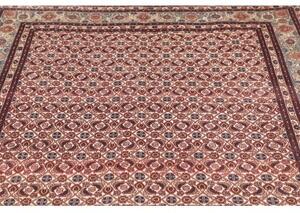 Tappeto Moud Stilizzato Rosso Scuro Avorio 153x245 Cm
