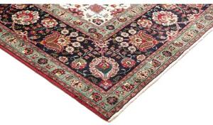 Tappeto Tabriz Medaglione Floreale Rosso Blu Scuro 254x365 Cm