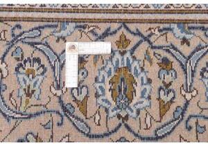 Tappeto Kashan Medaglione Floreale Avorio Blu 200x304 Cm