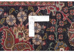 Tappeto Tabriz Medaglione Floreale Rosso Blu Scuro 254x365 Cm