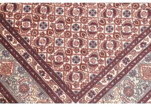 Tappeto Moud Stilizzato Rosso Scuro Avorio 153x245 Cm