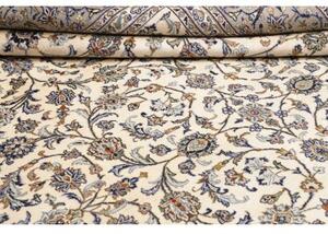 Tappeto Kashan Floreale Avorio Blu 273x378 Cm