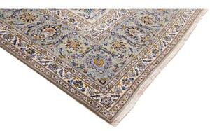 Tappeto Kashan Floreale Avorio Blu 295x408 Cm