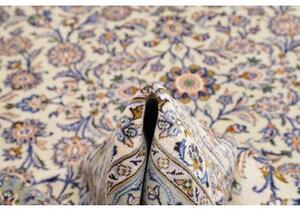 Tappeto Kashan Floreale Avorio Blu 295x408 Cm