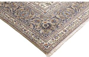 Tappeto Kashan Floreale Avorio Blu 273x378 Cm