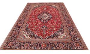 Tappeto Ardakan Medaglione Floreale Rosso Blu Scuro 195x317 Cm