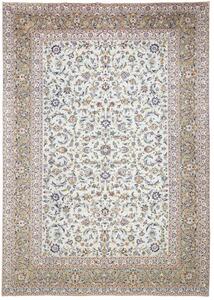 Tappeto Kashan Floreale Avorio Blu Indaco 300x428 Cm