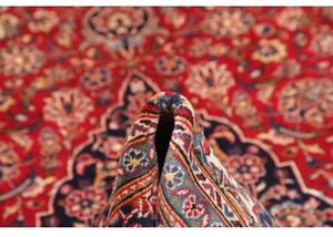 Tappeto Ardakan Medaglione Floreale Rosso Blu Scuro 195x317 Cm