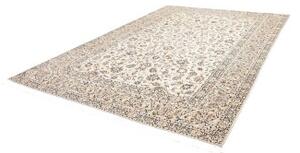 Tappeto Kashan Floreale Avorio Blu 250x353 Cm