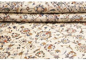 Tappeto Kashan Floreale Avorio Blu 250x353 Cm