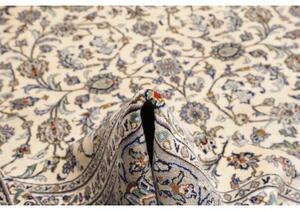Tappeto Kashan Floreale Avorio Blu 273x378 Cm